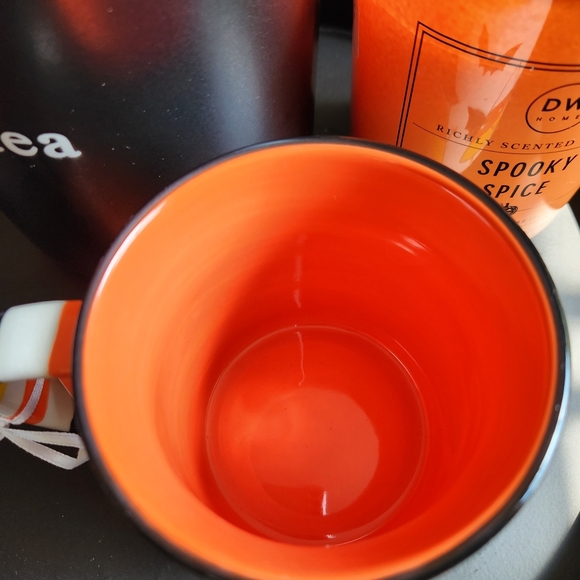 LANG by Design Group Hand Painted Halloween Candy Corn Halloween Mug - Picture 3 of 5